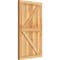 Ekena Millwork Framed Board-n-Batten Shutters w/Z-Bar, Rough Sawn Western Red Cedar, 21 1/2W x 37H, PR RBF06Z21X037RWR - alternate 2